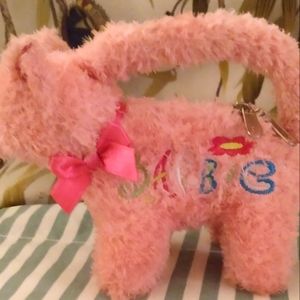 💗BARBIE Cute Kitty PURSE, Pink Plush, by Mattel. 3 years & up.